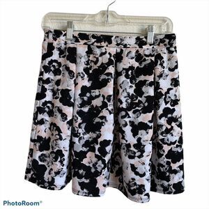 Joe B‎ Black, Peach and White Skater Skirt, Large